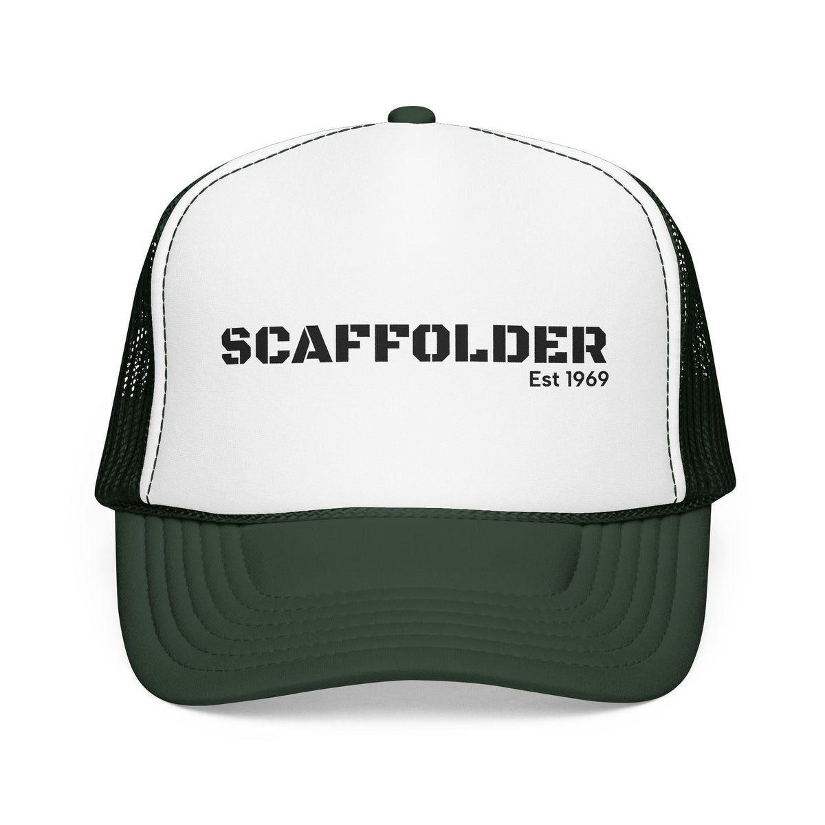 Black Trucker Hat with “GRAMPOWDER” Embroidery