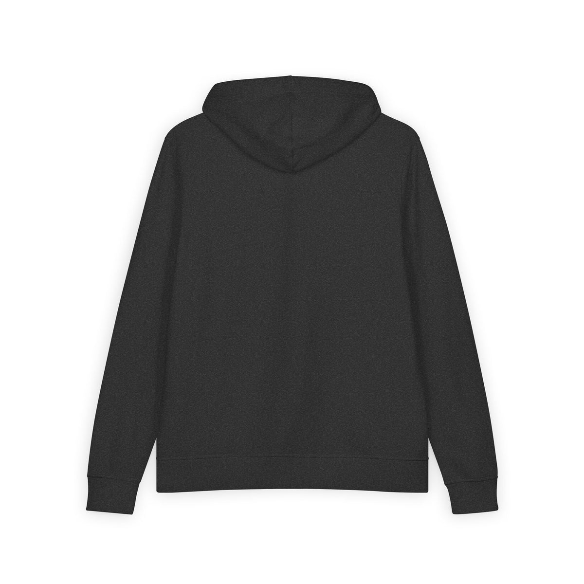 Black Full-Zip Hoodie with Minimal Logo